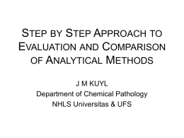 STEP BY STEP APPROACH TO EVALUATION AND …