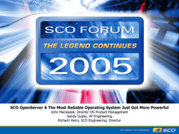 OSR6 Forum Presentation