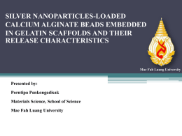 Silver Nanoparticles-Loaded Calcium Alginate Beads