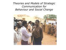 Theories and Models of Strategic Communication for