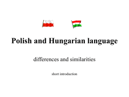 Polish and Hungarian language