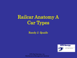 Railcar Anatomy A Car Types