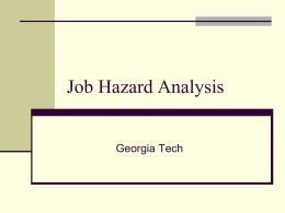 PowerPoint Presentation - Worksite Hazard Analysis