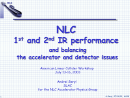On the Feasibility of NLC Final Focus with b*=2mm/0.11mm