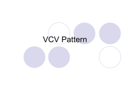 Reading VCV Pattern - San Jacinto Unified School District