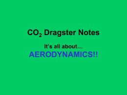 CO2 Dragster Notes - Oconee County Schools
