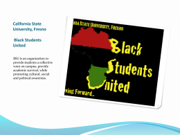 California State University, Fresno Black Students United