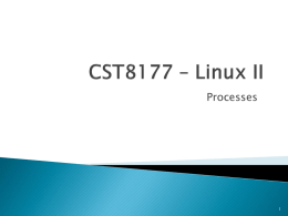 CST8207 – Linux o/s i
