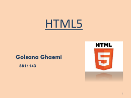 HTML5 - Saba Web Page
