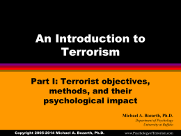 Terrorism: An Introduction (pts. 1 & 2)