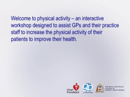 Physical activity presentation slides
