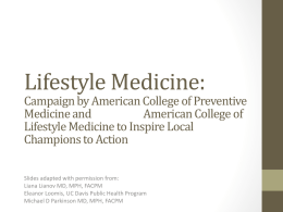 PPT - American College of Lifestyle Medicine