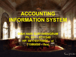 ACCOUNTING INFORMATION SYSTEM - E