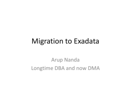 Migration to Exadata