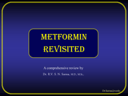 Metformin by Dr Sarma