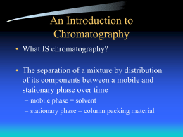 An Introduction to Chromatography