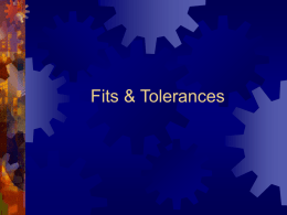 Fits & Tolerances - KFUPM Open Courseware