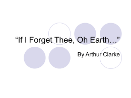 If I Forget Thee, Oh Earth…” - Iroquois Central School