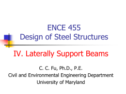 Steel Design BCN 3431 - Mechanical Engineering