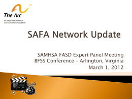 SAFA Network Webinar