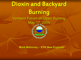 Barrel Burning - Vermont Agency of Natural Resources