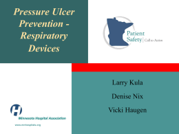 Pressure Ulcer Prevention – Respiratory Devices