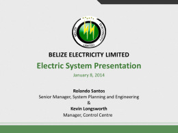 BELIZE ELECTRICITY LIMITED - Public Utilities Commission