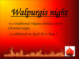 Walpurgis night - comenius77.com