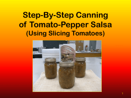 Step-By-Step Canning of Tomato
