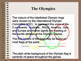COMMERCIALISATION AND THE OLYMPICS