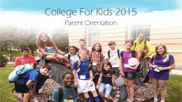 College for Kids 2015 - University of Wisconsin–Madison