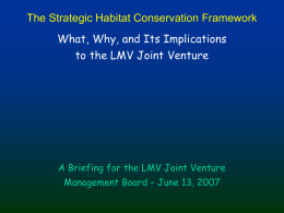 Understanding the Strategic Habitat Conservation Framework