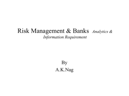 Risk Management in Indian Banks Analytics & Information