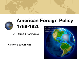American Foreign Policy - Wayzata Public Schools