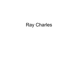 Ray Charles - Frank Markovich