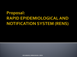 Proposal: RAPID EPIDEMIOLOGICAL AND NOTIFICATION SYSTEM