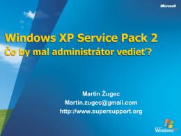 Microsoft Windows XP Service Pack 2