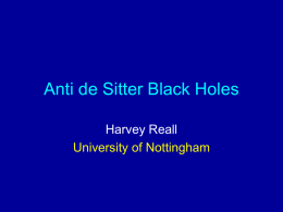 Anti de Sitter Black Holes