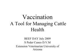Effective Herd Health Programs
