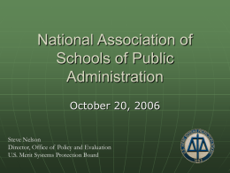 National Association of Schools of Public Administration