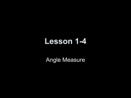 Lesson 1 Contents
