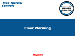 Floor Warming - California Detection Systems: Welcome!