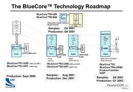 CSR Bluecore Roadmap - 아이씨뱅큐