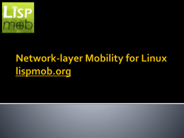 Network-layer Mobility for Linux