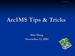 ArcIMS ArcMap Server - University of Missouri