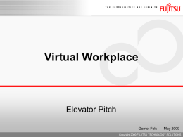 Presentation: Elevator Pitch