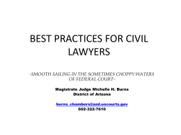 BEST PRACTICES FOR CIVIL LAWYERS