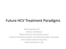Interferon Free HCV Treatment Regimens