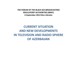 THE FORUM OF THE BLACK SEA BROADCASTING &hellip;