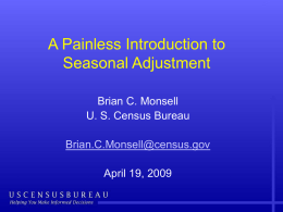 A Painless Introduction to Seasonal Adjustment